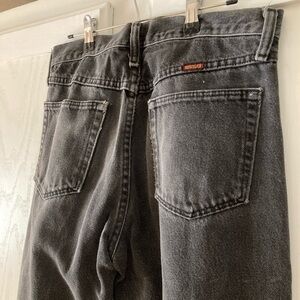 Rustler Men's Dark Gray Distressed Jeans